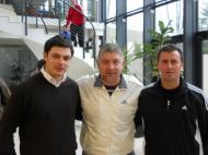 Viorel Paizan alaturi de Tudor Palade, preparator drd. UNEF si Sorin Ciolca, conf. univ. drd., UNEFS Bucuresti
